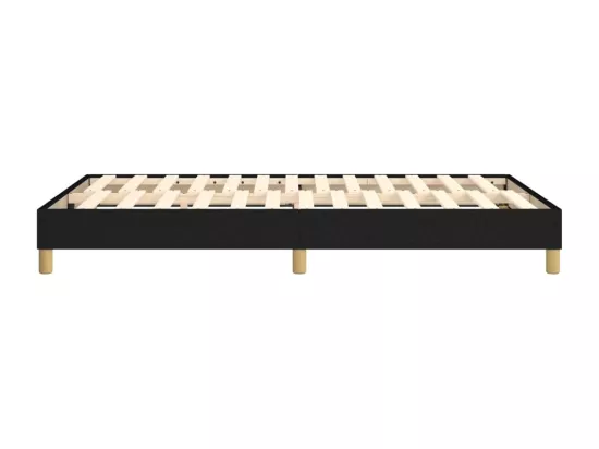 Sommier à lattes de lit Noir 120x200 cm Tissu