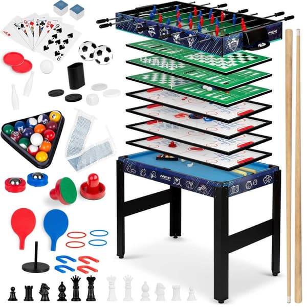 Multispillebord 12in1 106x59x90 cm NS-801 sort