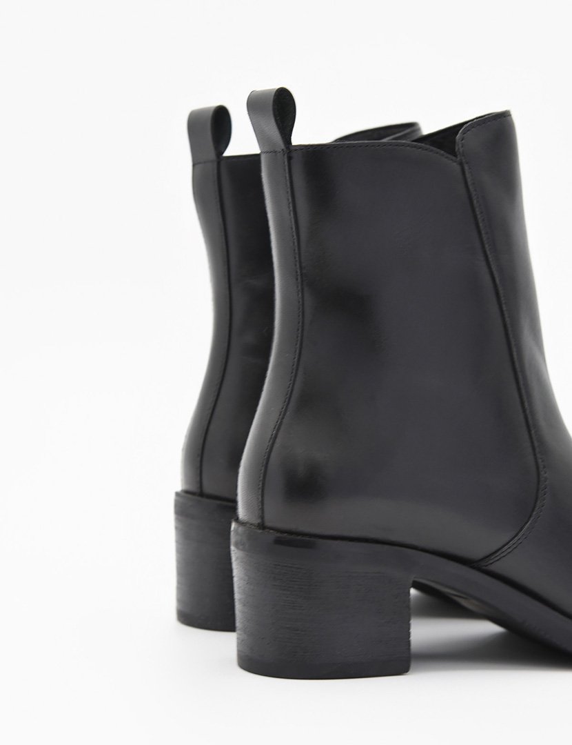 Women's Black Heeled Ankle Boots