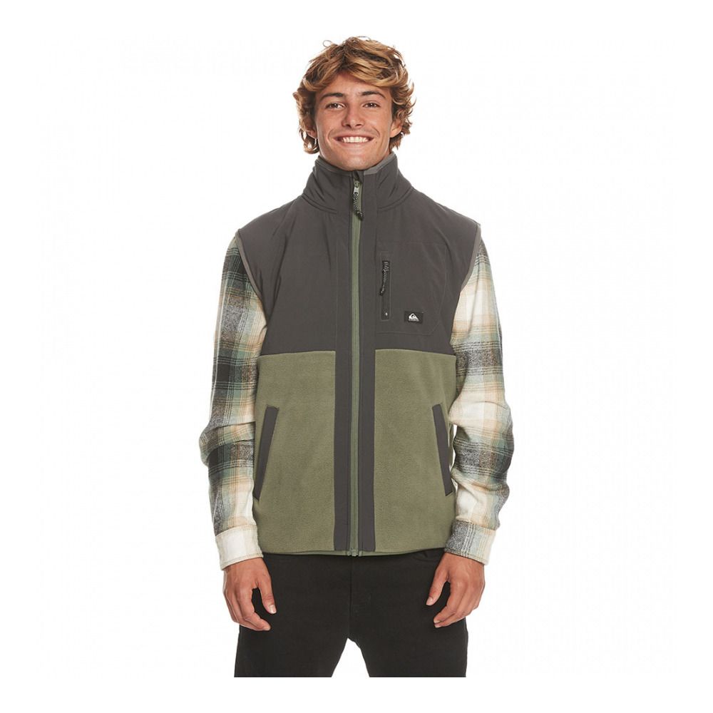 Quiksilver FZ POLAR - Gilet polaire Homme thyme