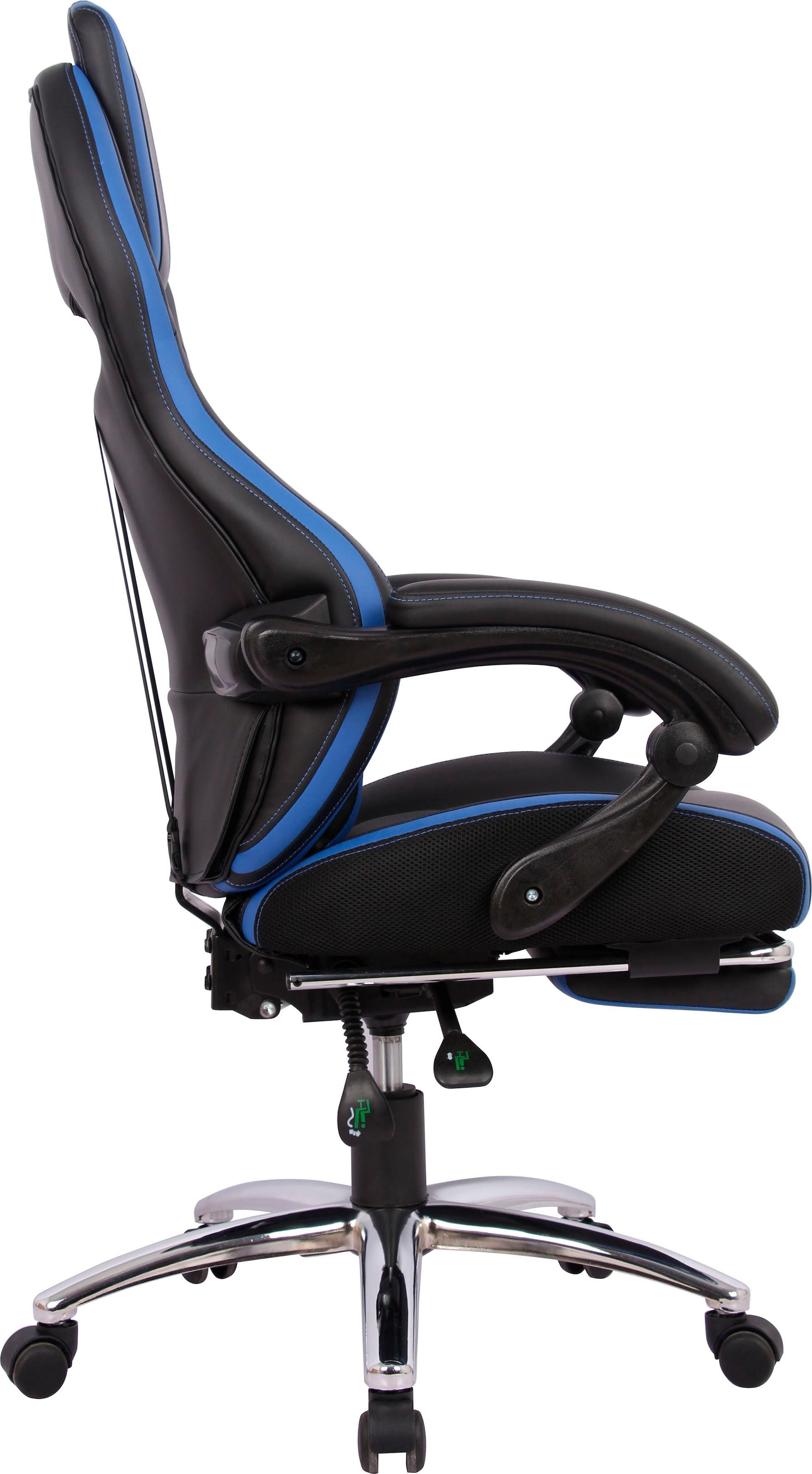 INOSIGN Gaming-Stuhl »Sprinta 1, Chefsessel mit ausziehbarer Fussstütze« () komfortabel gepolstert mit vielen ergonomischen Funktionen
