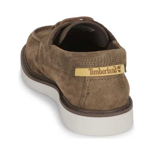 Timberland - NEWMARKET II LTHR BOAT - Marron / Blanc