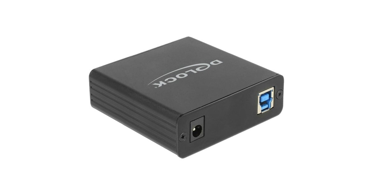 DeLOCKUSB 3.0 > 4x Gigabit LAN adapter  (Zwart, 80 centimeter)
