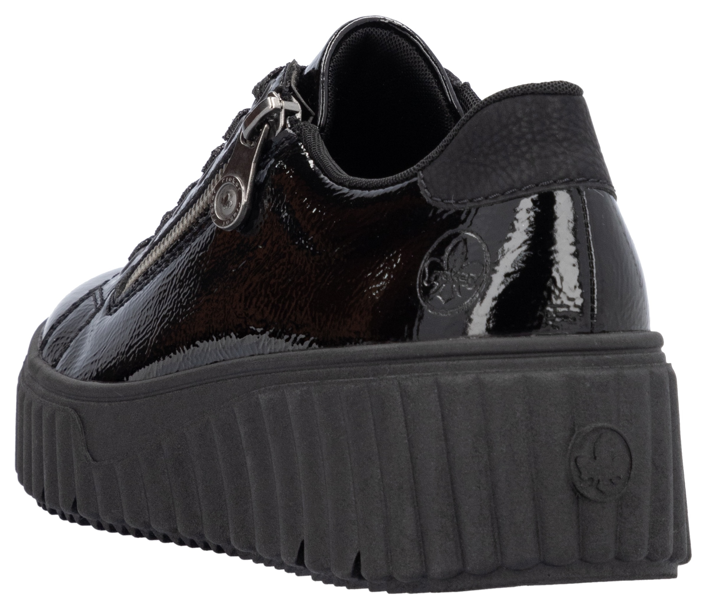 Rieker Plateausneaker  , Freizeitschuh, Halbschuh, Schnürschuh mit Plateausohle