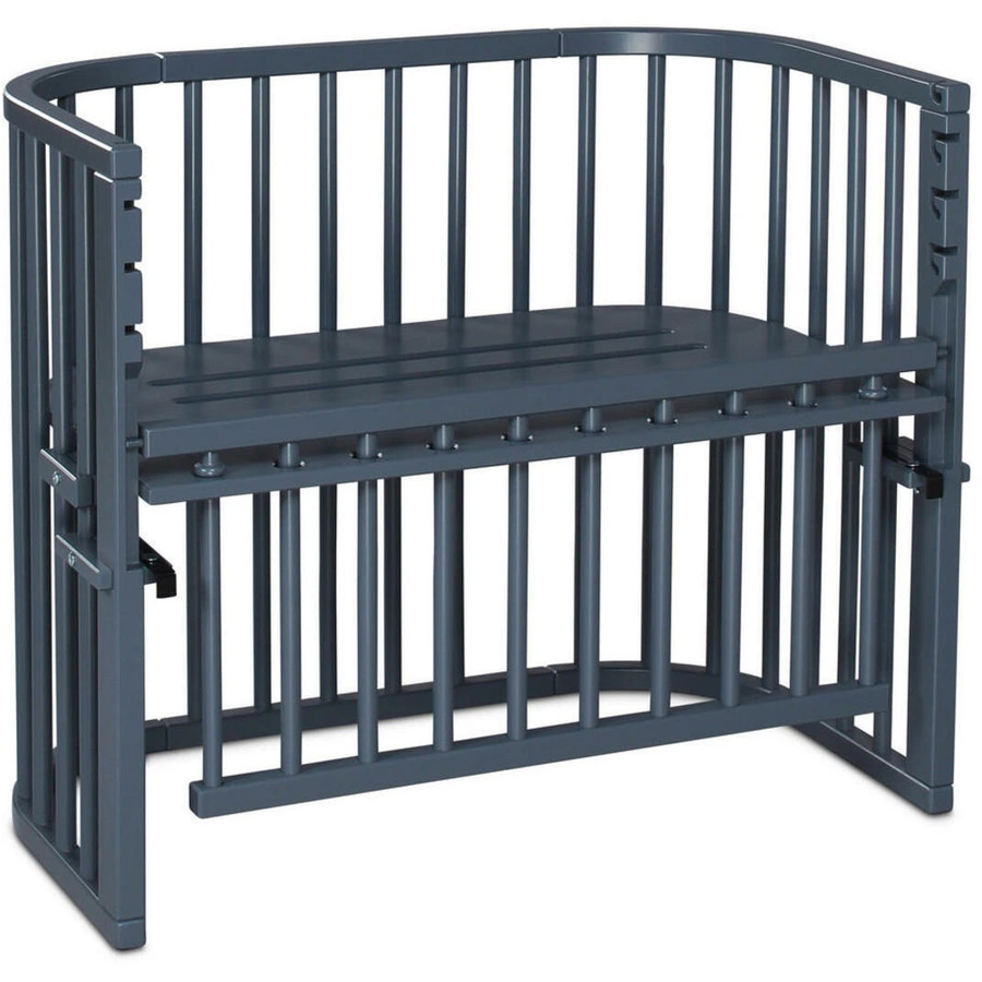 babybay Beistellbett Maxi Comfort Plus schiefergrau lackiert