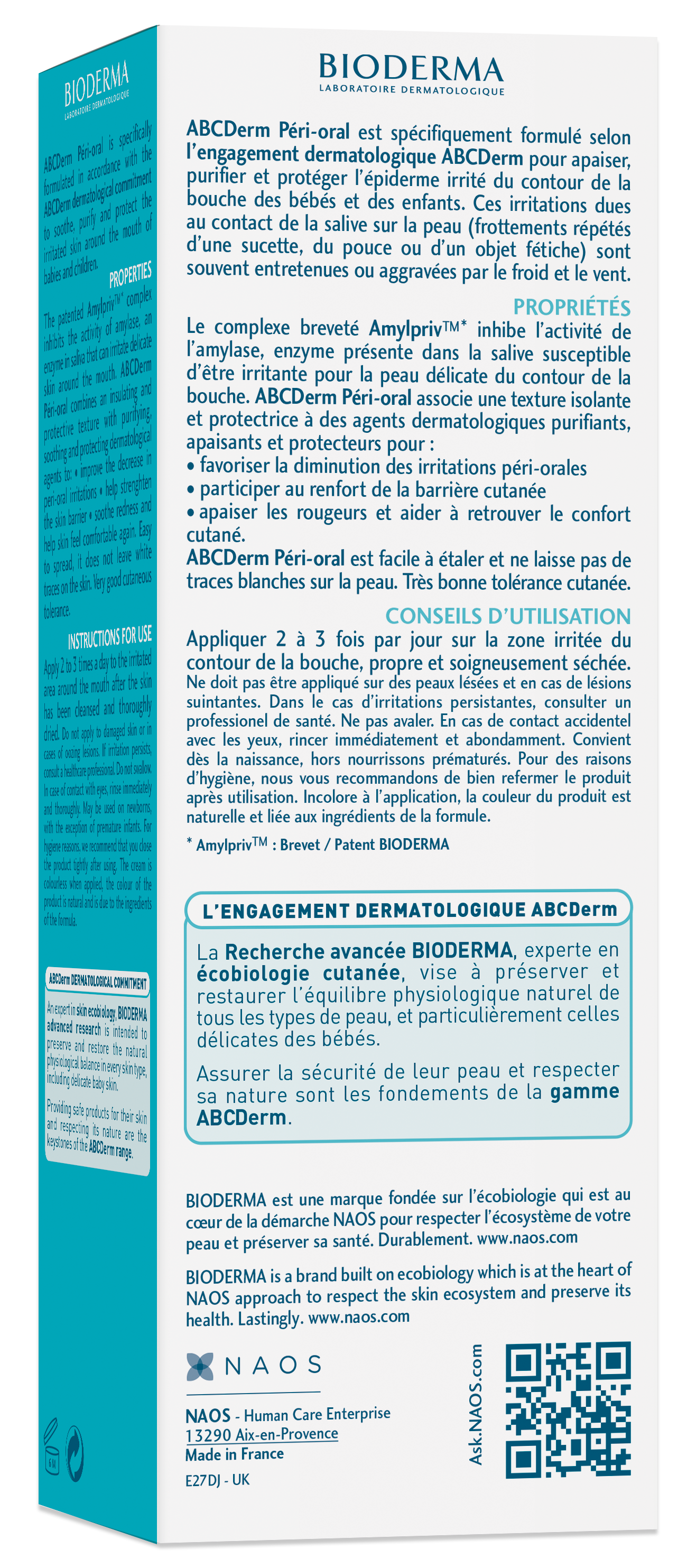 Bioderma ABCDerm Péri Oral Creme Tb 40 ml