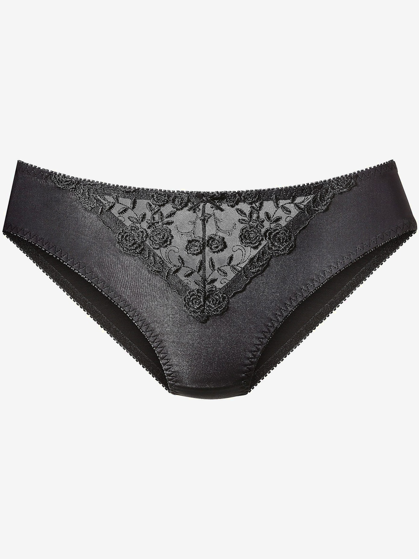 Slip avec dentelle brodée