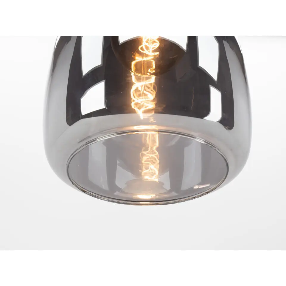 EGLOChelveyVloerlamp-E27-150,5cm-Rookglas