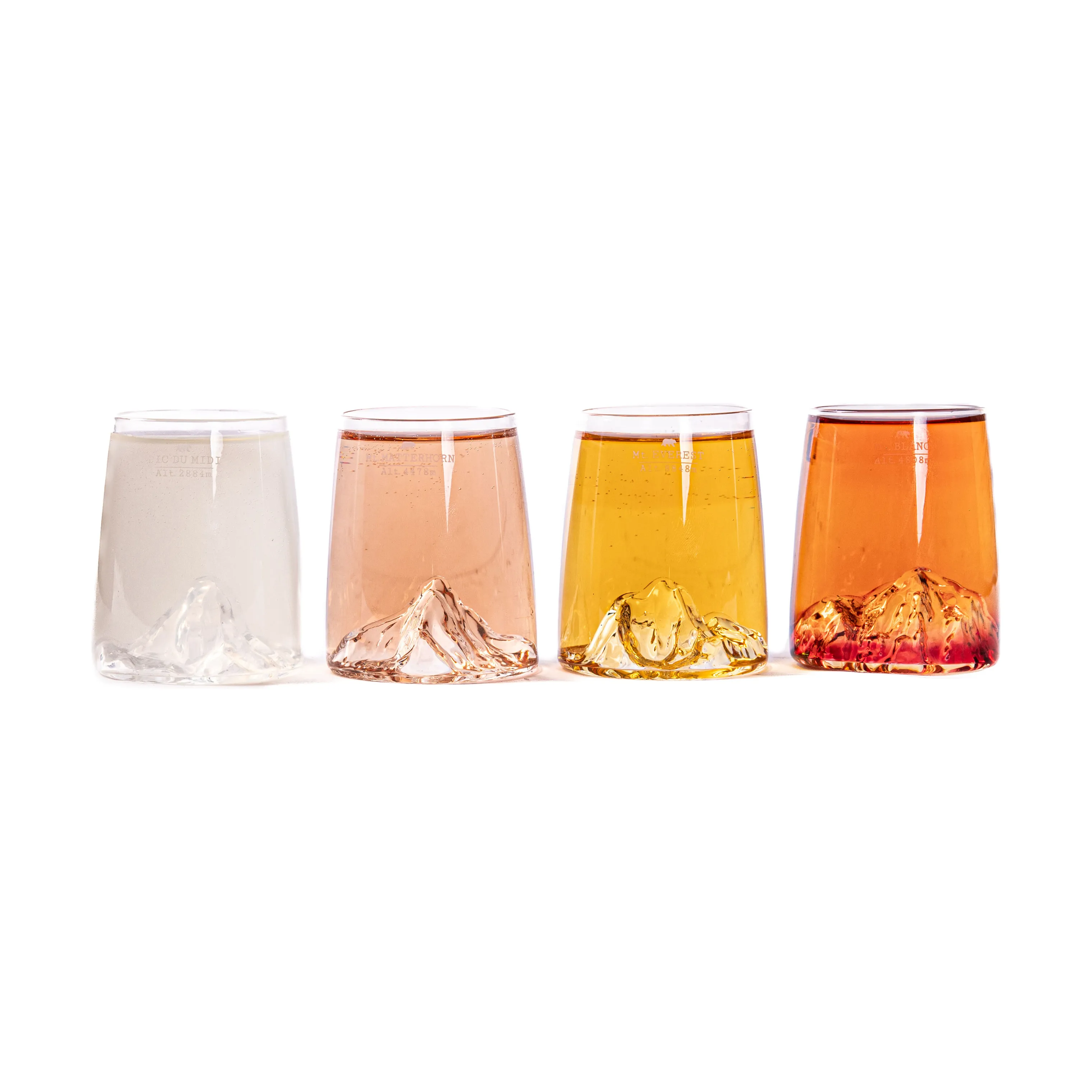 ALASKANmaker Topografisk Shotglas - 4 stk.