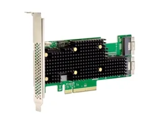 Broadcom BCM HBA 9600-16i SAS/SATA/NVMe, PCIe, SFF-8654, Server, Passiv, 5000000 t, 22,5 Gbit/sek.