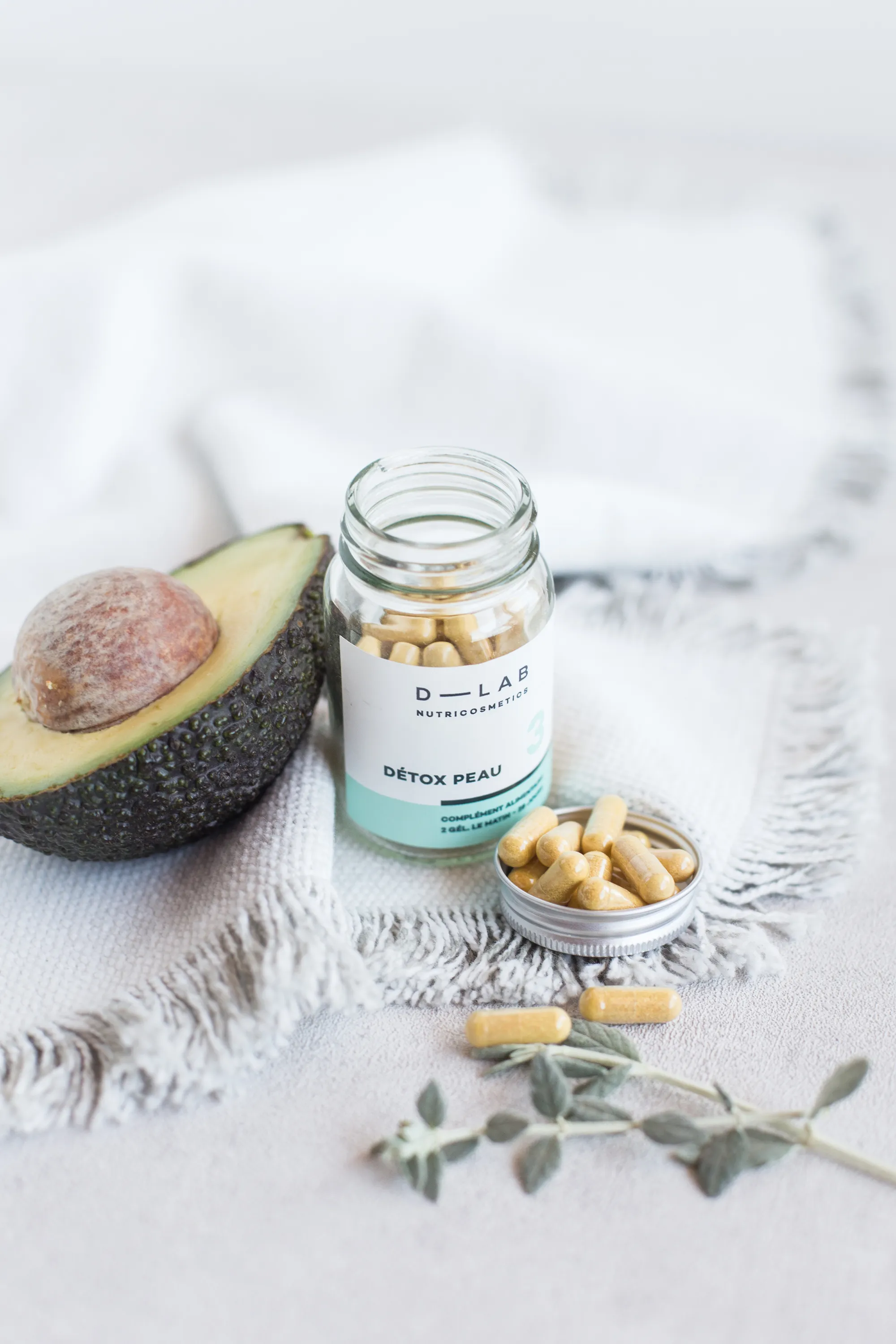 D-LAB Nutricosmetics Complément alimentaire Détox Peau-115 g