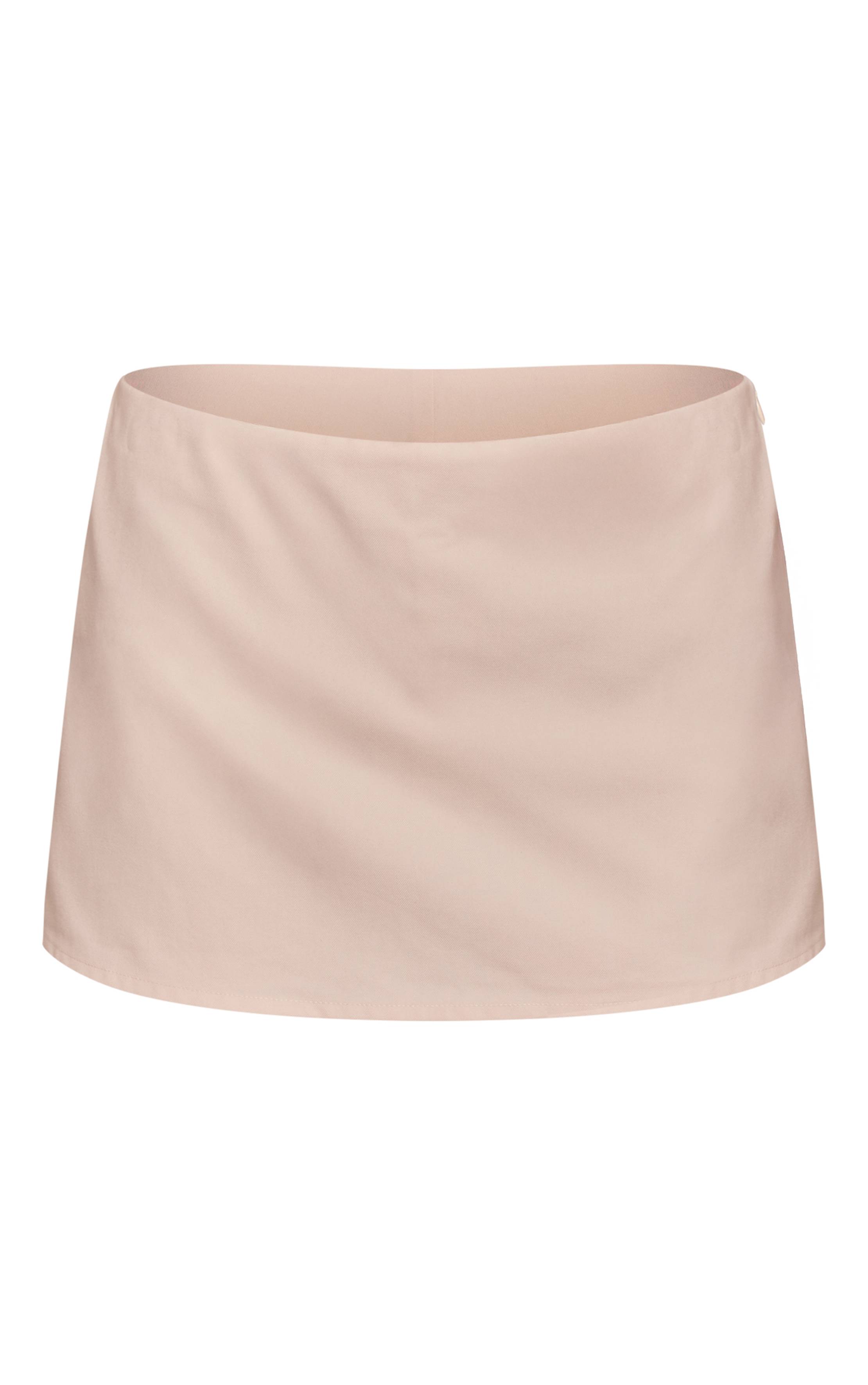 Crème Jupe-short Tissée