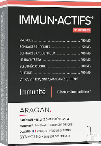 Aragan Synactifs Immunactifs Défense Immunitaire Propolis 30 Gélules
