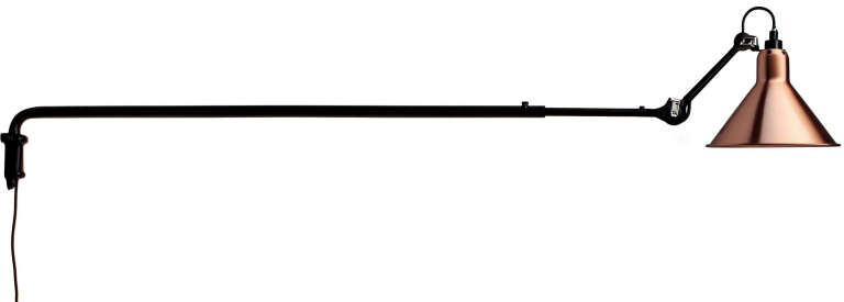 DCW éditions Lampe Gras N213 wandlamp koper