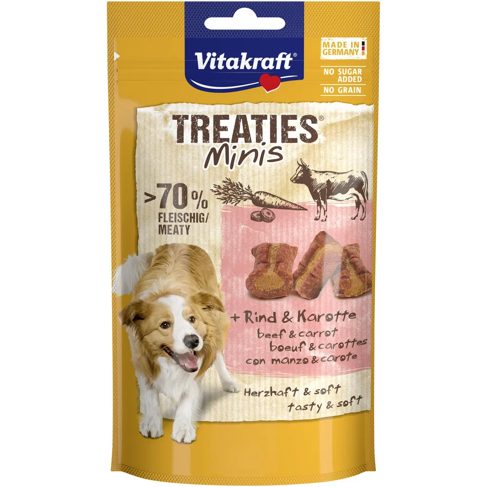 Vitakraft Treaties Minis, oksekød & gulerod - 48 g.