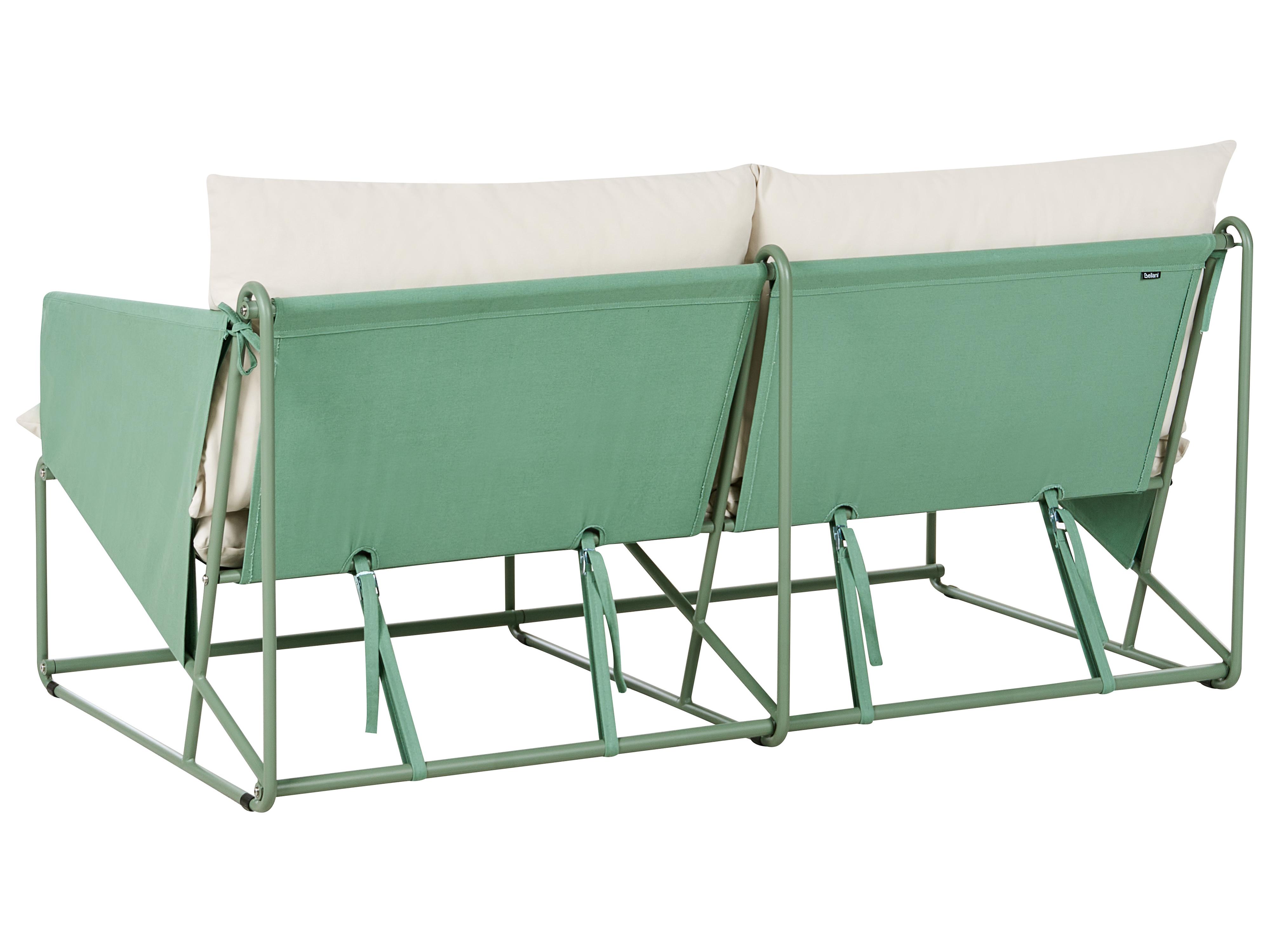 Tuin loungebank 2-zits PONTE Metaal Groen