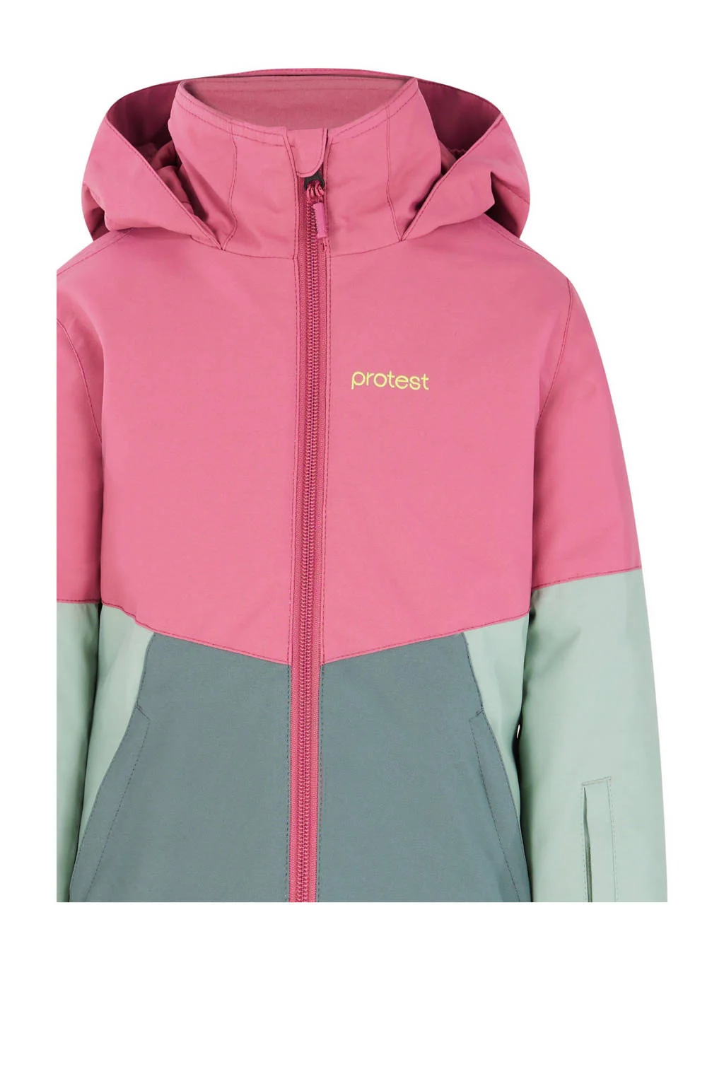 Protest ski-jack Linny TD roze/groen