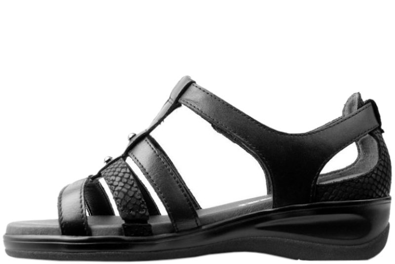 NEW FEET SANDAL MED PRÆGET SKIND