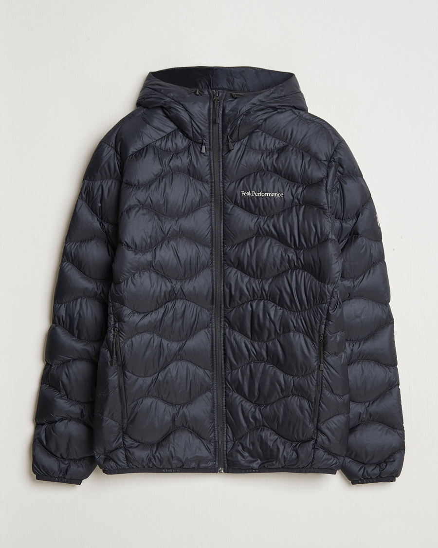 Peak Performance Helium Down Hooded Jacket Black