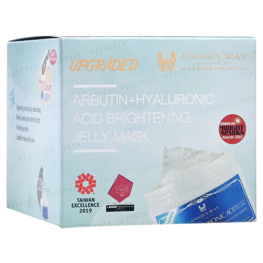 Annie's Way - Arbutine + hyaluronzuur verhelderend jellymasker