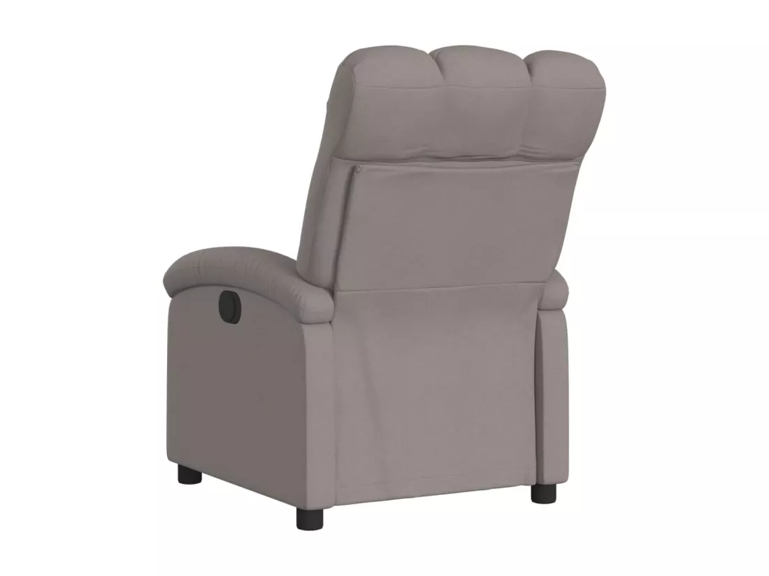 Fauteuil inclinable électrique Taupe Tissu