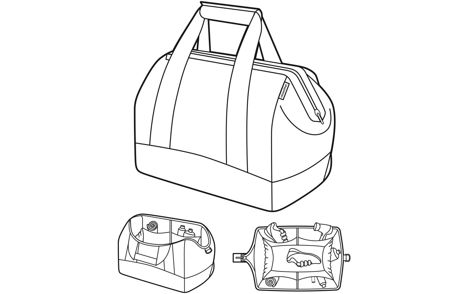 Umhängetasche Allrounder L Op-ArtTasche aus recyceltem Material