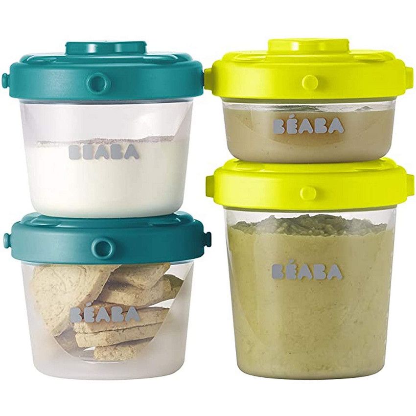 Set 6 pots de conservation Clip 2x90 ml + 4x150 ml - Ecru