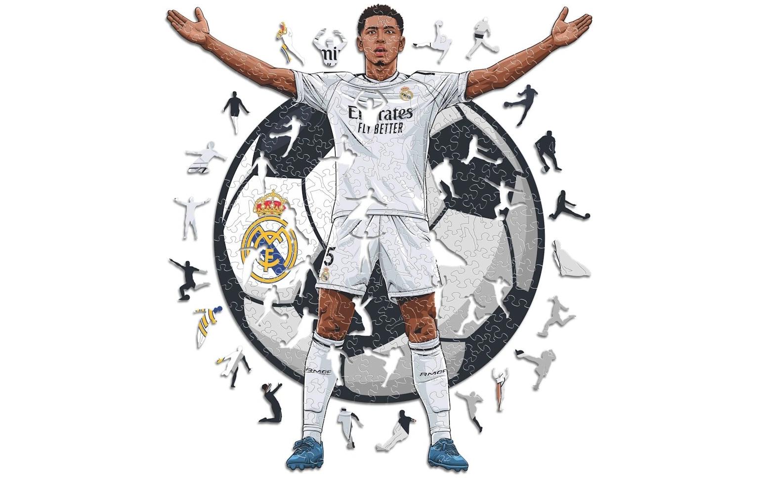Jude Bellingham – Real MadridLizenziertes Holzpuzzle, Grösse M