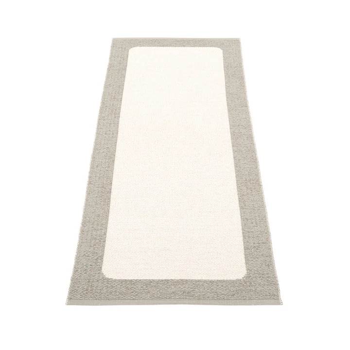 Pappelina - Ilda Wendeteppich, 70 x 180 cm, warm grey / vanilla