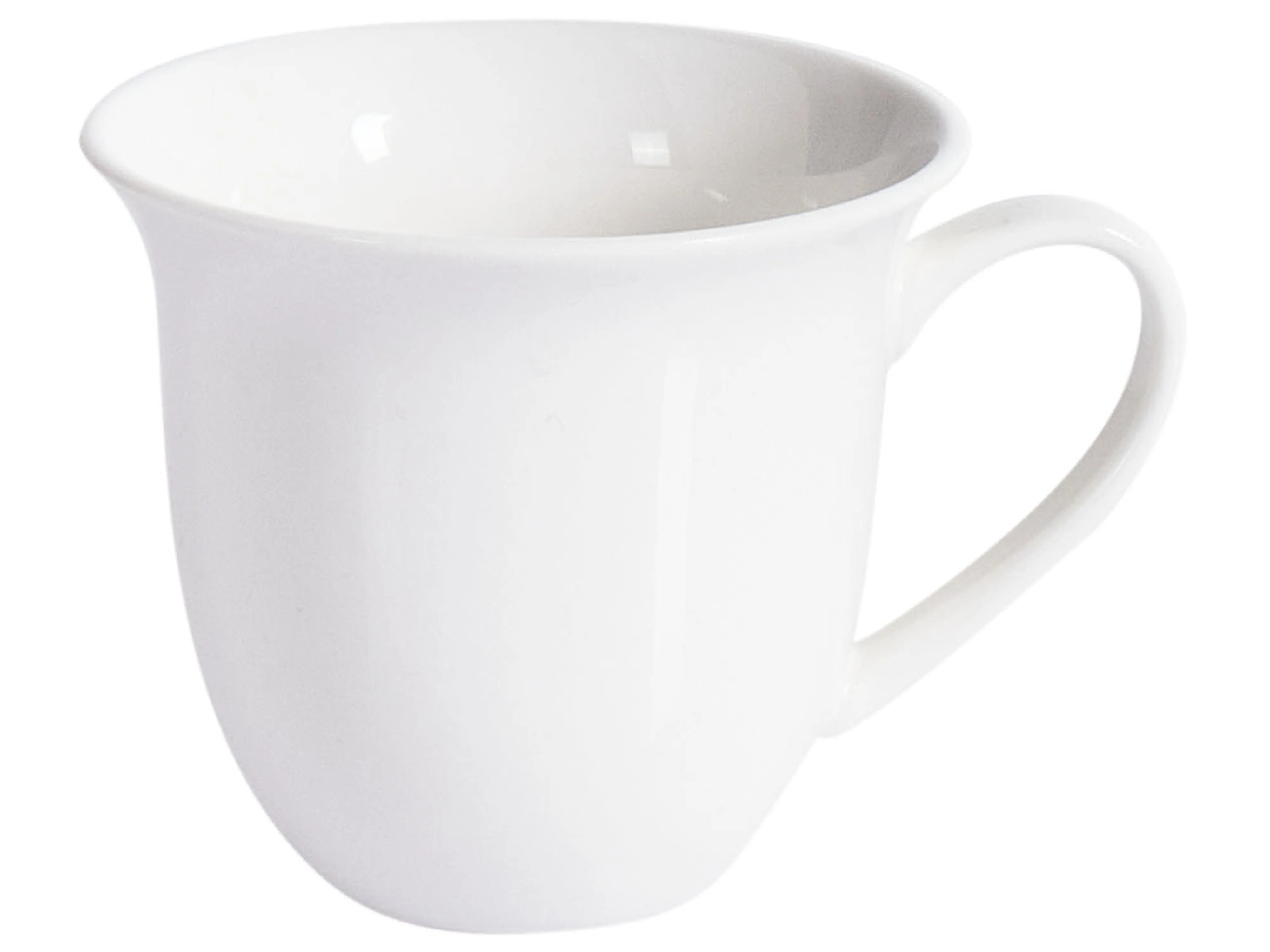 Set van 4 kopjes met schotels ELDERBERRY Porselein Wit