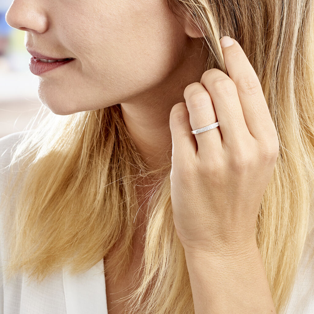 Bague Kelsy Argent Blanc Oxyde De Zirconium