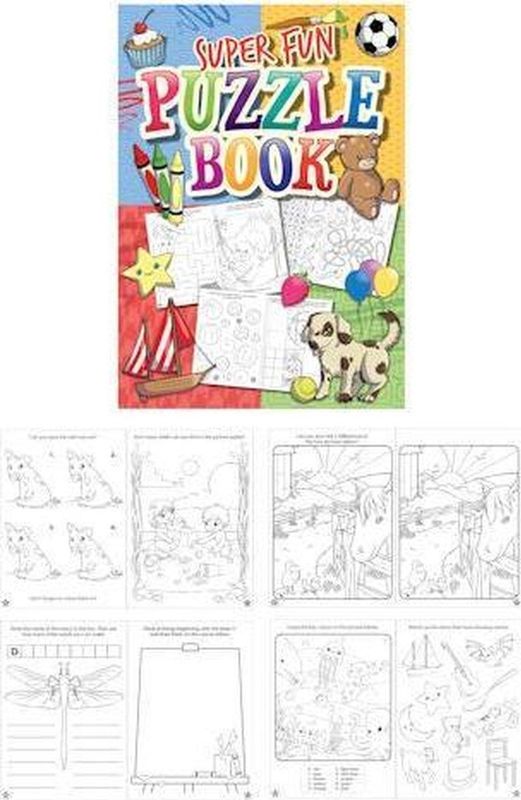 48 STUKS | Puzzelboeken - Model: Super Fun (Uitdeelcadeautjes)