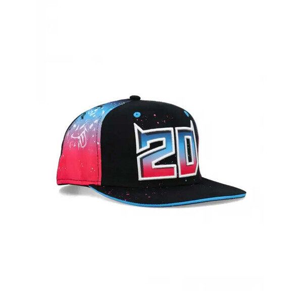 Fabio Quartararo - Casquette Le Mans FQ20 Noir / Turquoise / Rose