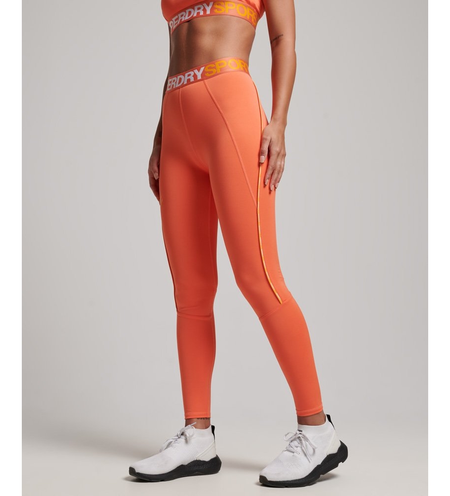 Leggings Superdry Train Stretch Laranja