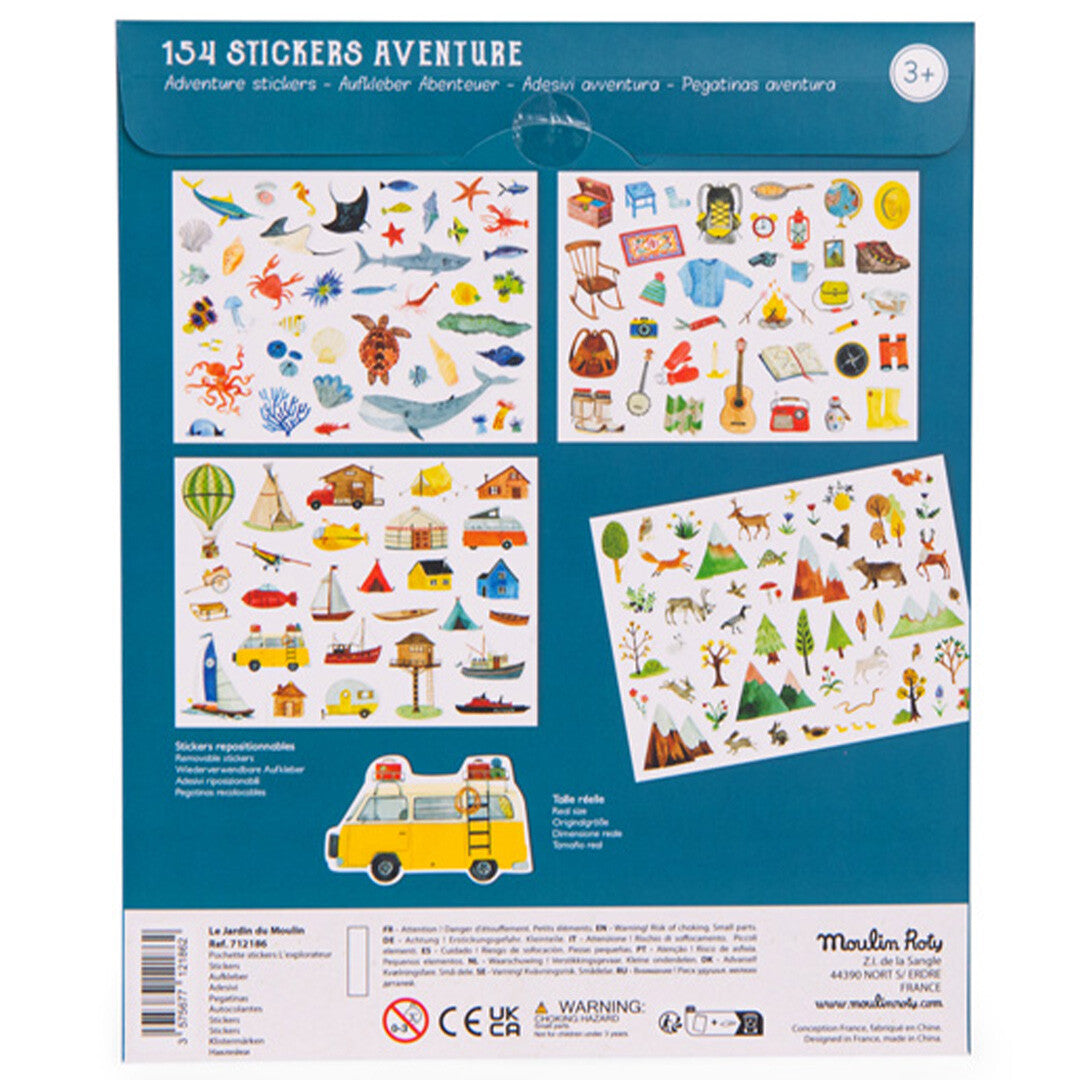Moulin roty stickerset de ontdekker