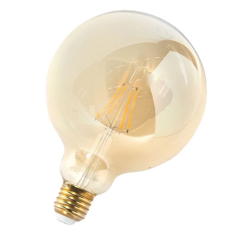 E27 dimbare LED filament lamp G125 goldline 5W 450 lm 2200K