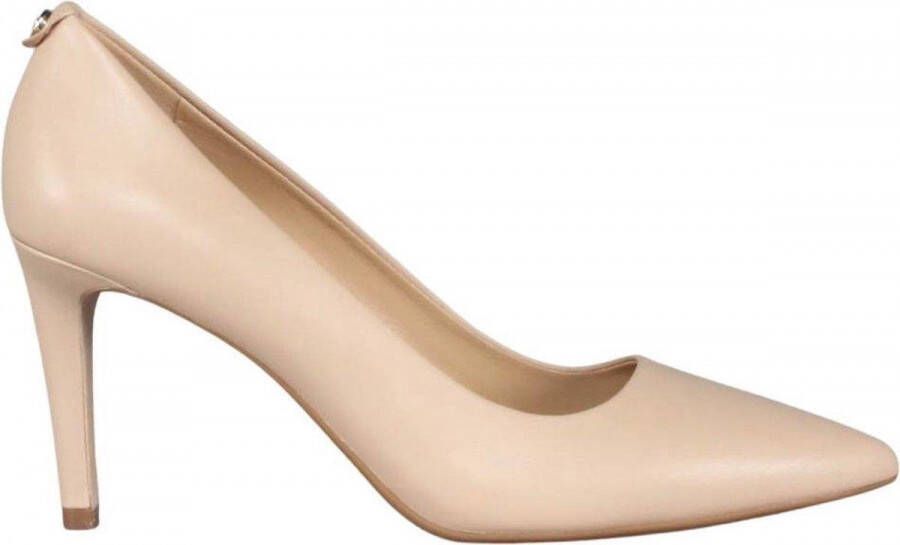 Michael Kors Alina Leren Décolleté in Blush Kleur Beige Dames
