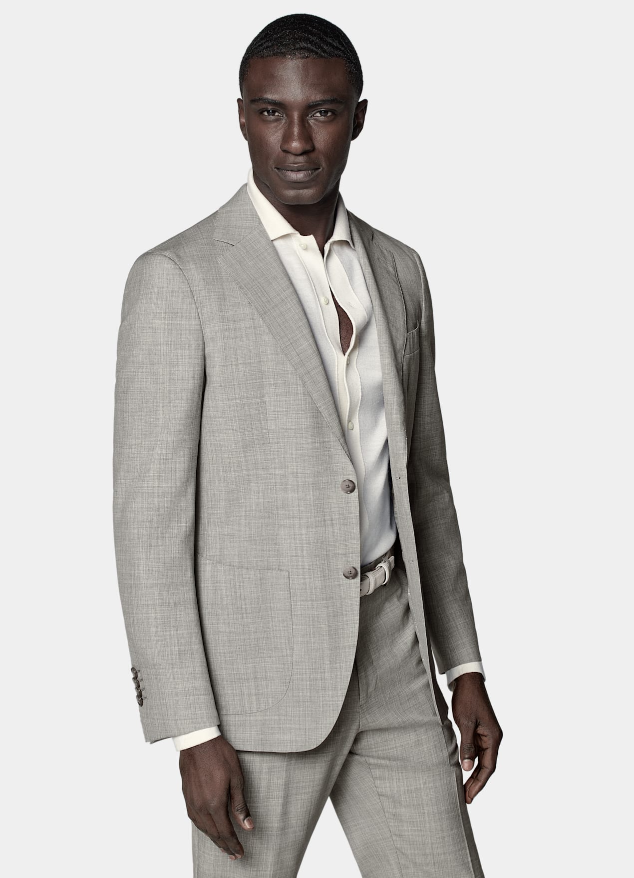 Veste de costume Havana coupe Tailored gris clair