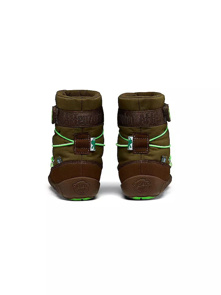 AFFENZAHN Kinder Winterstiefel SNOWY FROSCH grün