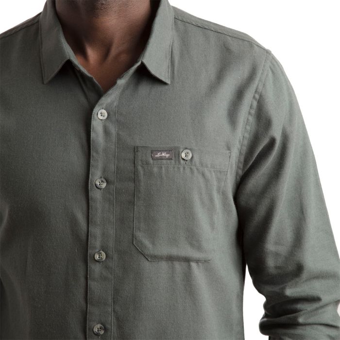 Ekren Solid LS Shirt Men herrekjorte