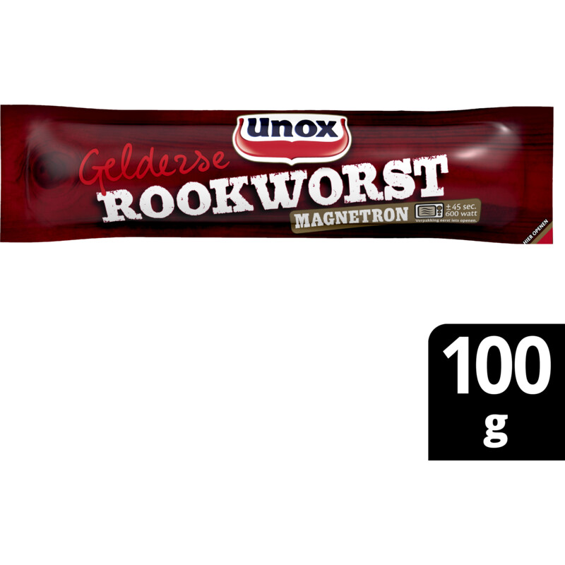 Unox Gelderse rookworst magnetron