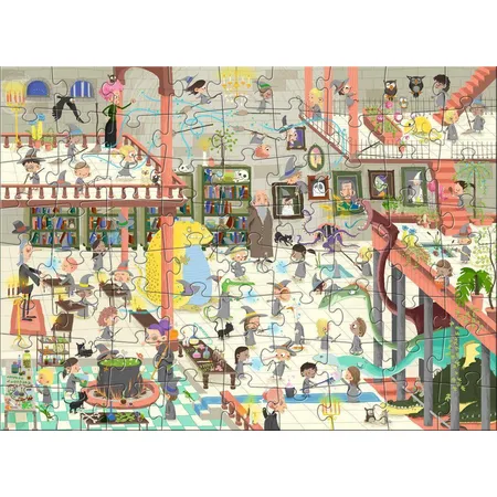 HABA 301979 Puzzle Zauberschule, 72 Teile