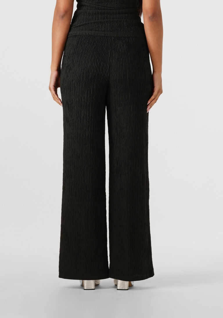 zwarte aaiko wijde broek ramona structure pes 564