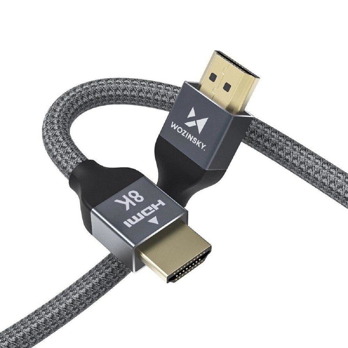 HDMI 2.1 8K 60 Hz 48 Gbps / 4K 120 Hz / 2K 144 Hz Silber 1m
