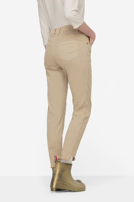 Color Jeans Julia, schmale Passform, 5-Pocket, Fransensaum