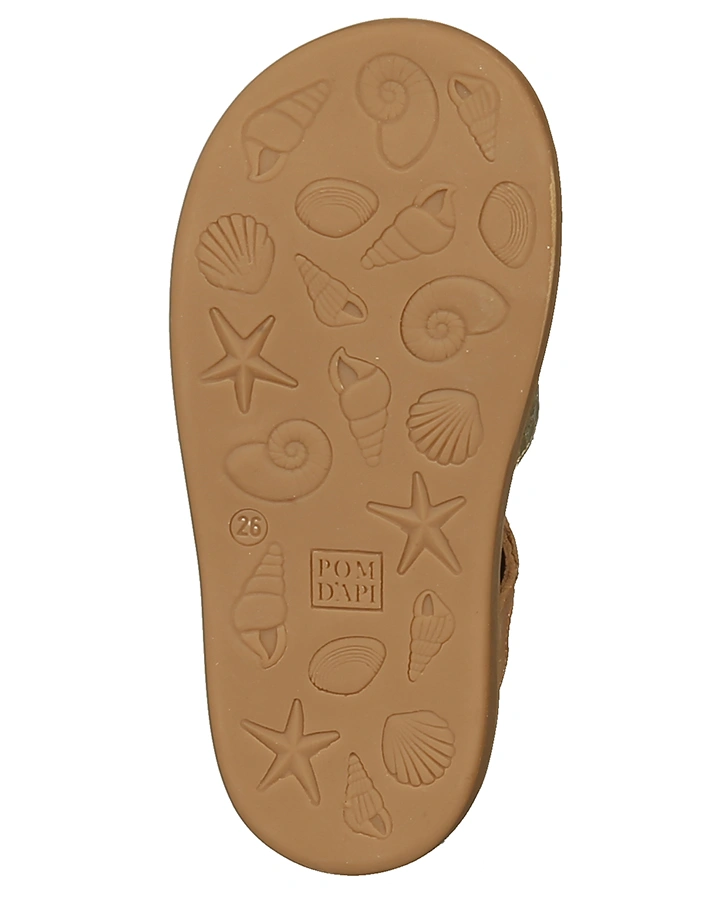 Leder-Sandalen POPPY – ANANAS in bunt