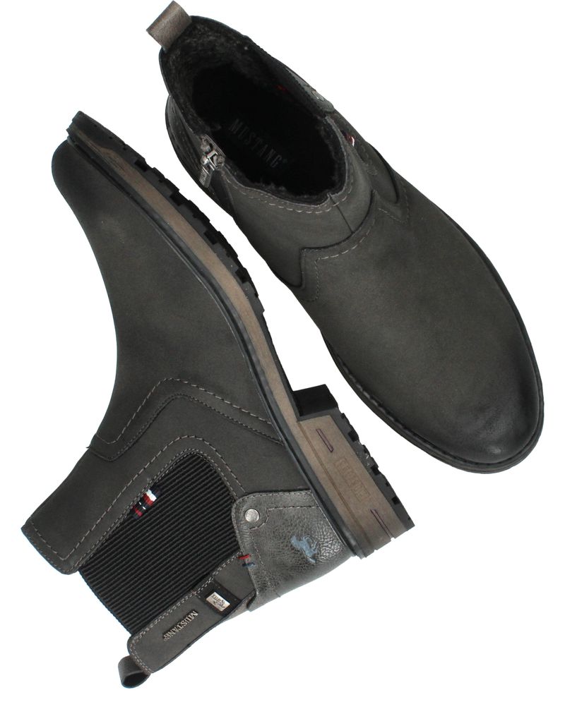 Mustang Chelseaboots Zwart Heren