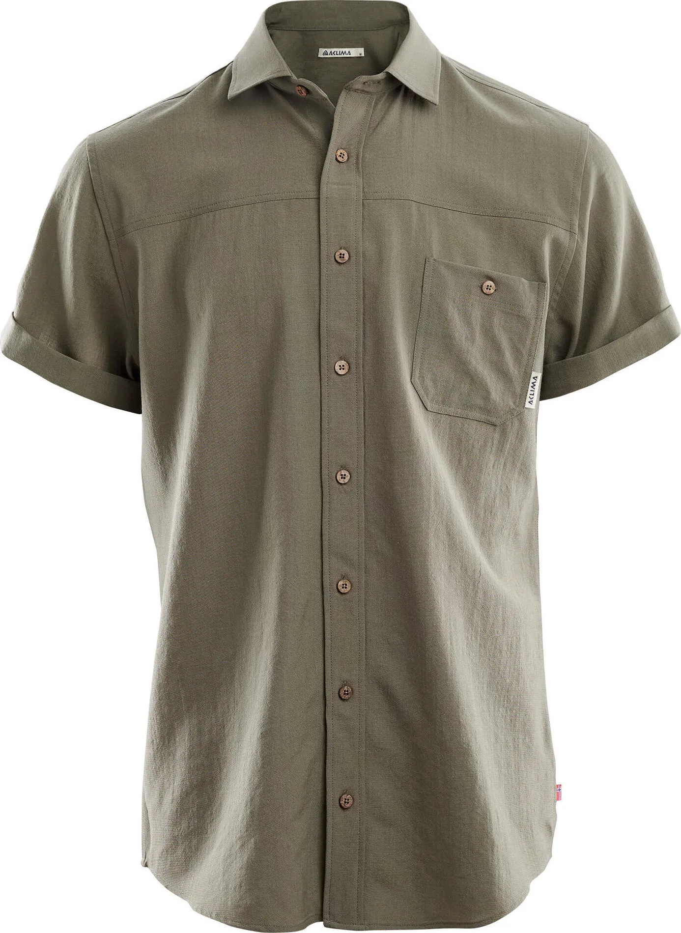 Aclima Men's LeisureWool Short Sleeve Shirt Ranger Green