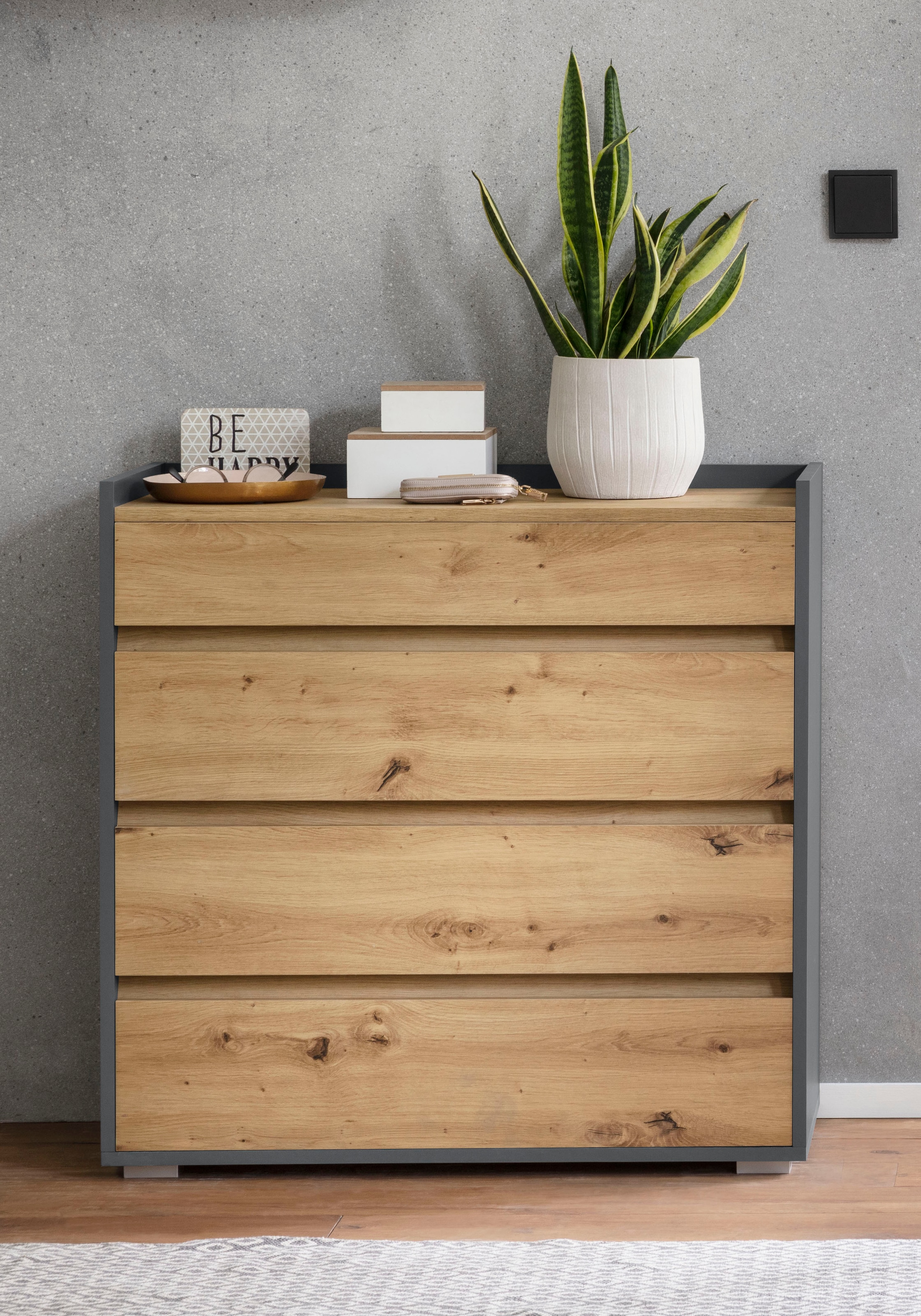 GOODproduct Kommode »Kosmo« 4 Schubladen mit Vollauszug