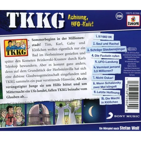 Europa TKKG CD 205 - Achtung, UFO-Kult!